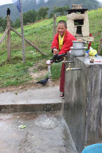 Getting water