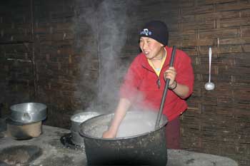 Making Torma Dough